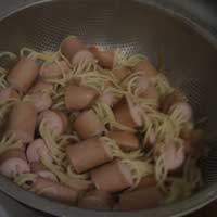 Bild zum Artikel "Spaghetti mit Wurst"