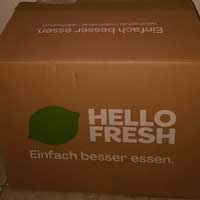 Gelieferte Kochbox von HelloFresh