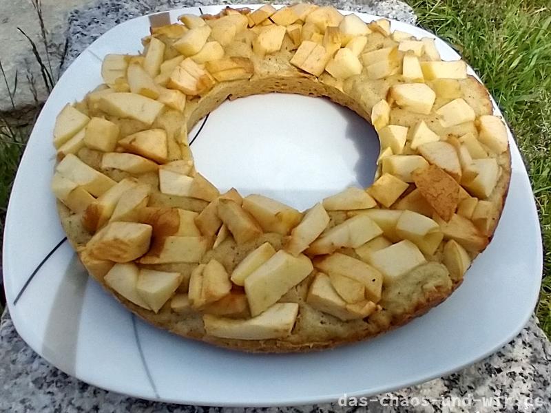 Einfacher Apfelkuchen aus dem Omnia-Ofen