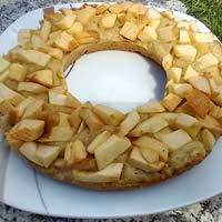 Der fertige Apfelkuchen aus dem Omnia-Ofen