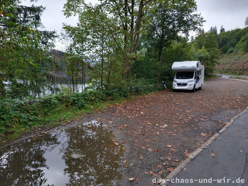 Parkplatz nahe der Staumauer