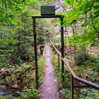 Okertal - Weg über die Oker zu den Kletterfelsen