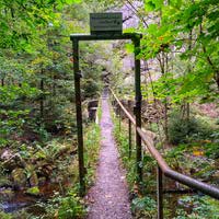 Okertal - Weg über die Oker zu den Kletterfelsen