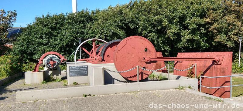 Wellenmaschine vor dem bade~museum auf Norderney