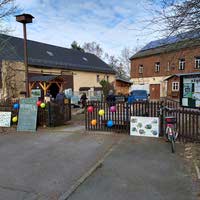 Eingang zur Naturschutzstation Chemnitz im Stadtteil Adelsberg