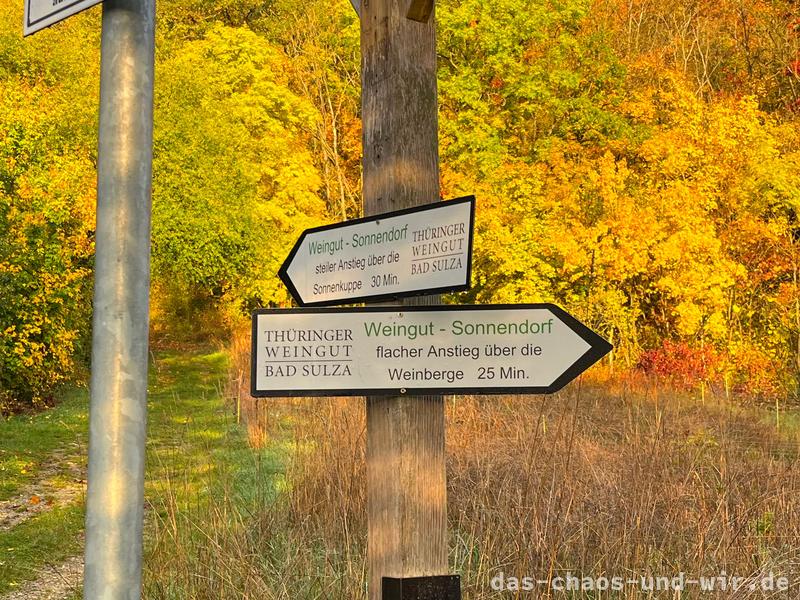 Wegweiser zum Weingut Sonnendorf