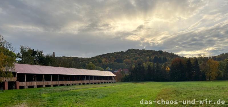 Gradierwerk "Louise" am Morgen