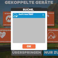 Verbinden des Zwift Hub in der Zwift App