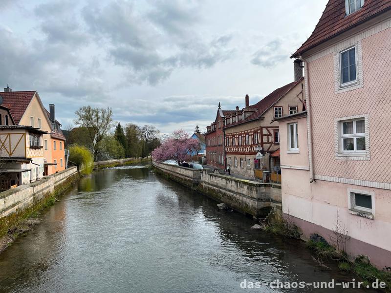 Fluss Haßlach in Kronach