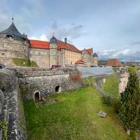 Blick auf Festung Rosenberg