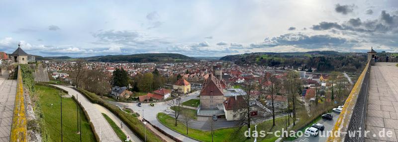 Blick von der Festung Rosenberg über die Altstadt von Kronach