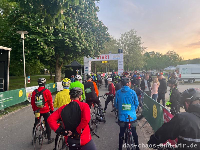 Warten auf den Start am Freitagabend